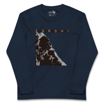 【枝幸（北海道）】地図柄ロングスリーブTシャツ