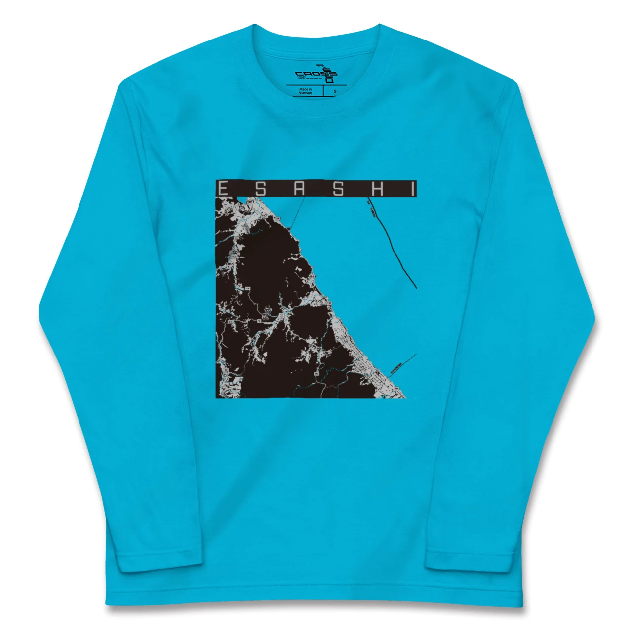 【枝幸（北海道）】地図柄ロングスリーブTシャツ