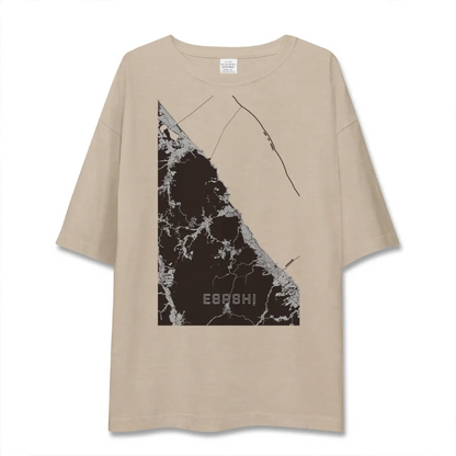 【枝幸（北海道）】地図柄ビッグシルエットTシャツ