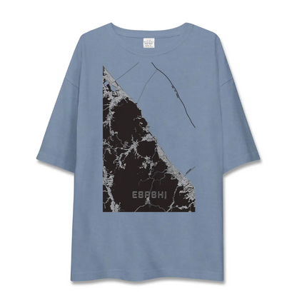 【枝幸（北海道）】地図柄ビッグシルエットTシャツ