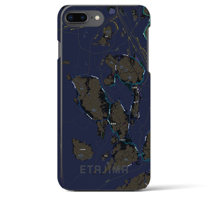 【江田島2（広島県）】地図柄iPhoneケース（バックカバータイプ）