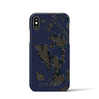 【江田島2（広島県）】地図柄iPhoneケース（バックカバータイプ）