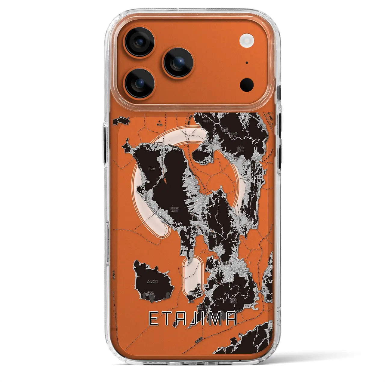 【江田島2（広島県）】地図柄iPhoneケース（MagSafeタイプ）