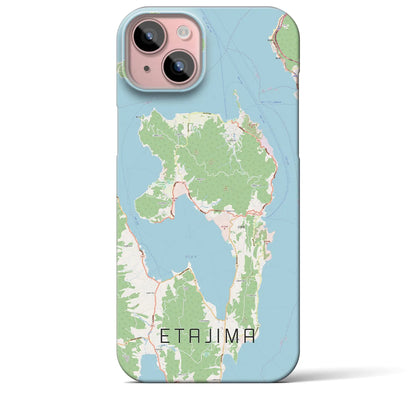 【江田島（広島県）】地図柄iPhoneケース（バックカバータイプ）