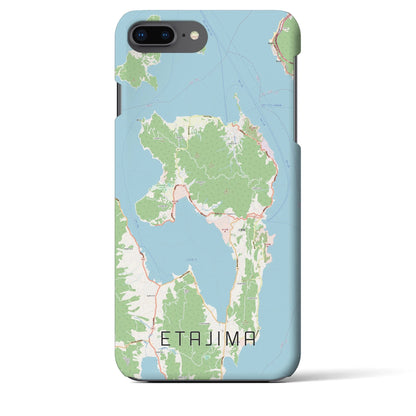【江田島（広島県）】地図柄iPhoneケース（バックカバータイプ）