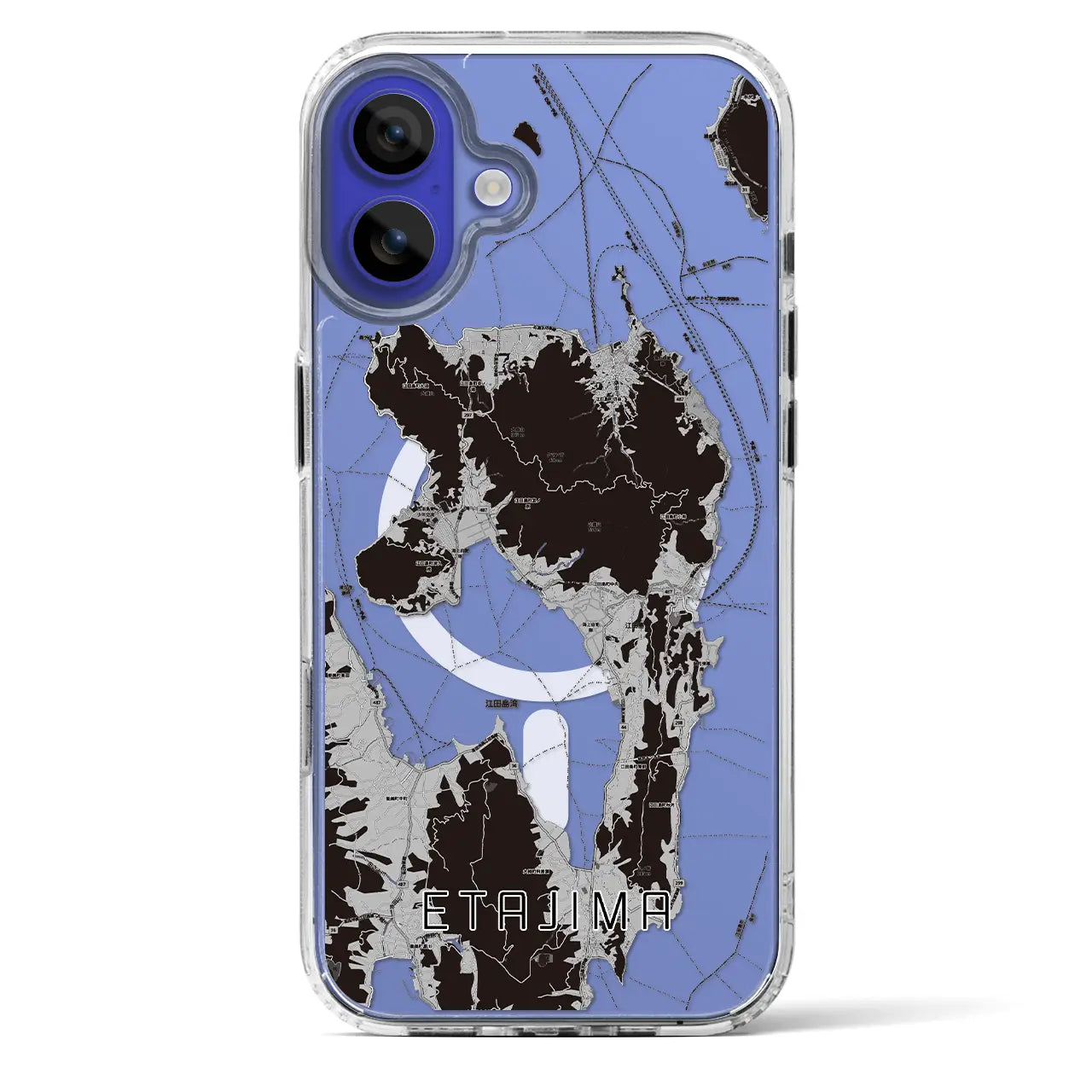 【江田島（広島県）】地図柄iPhoneケース（MagSafeタイプ）