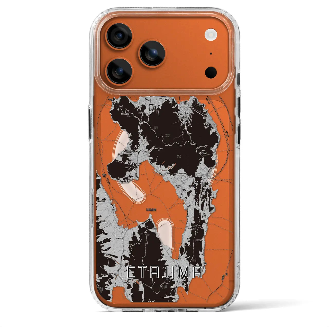 【江田島（広島県）】地図柄iPhoneケース（MagSafeタイプ）