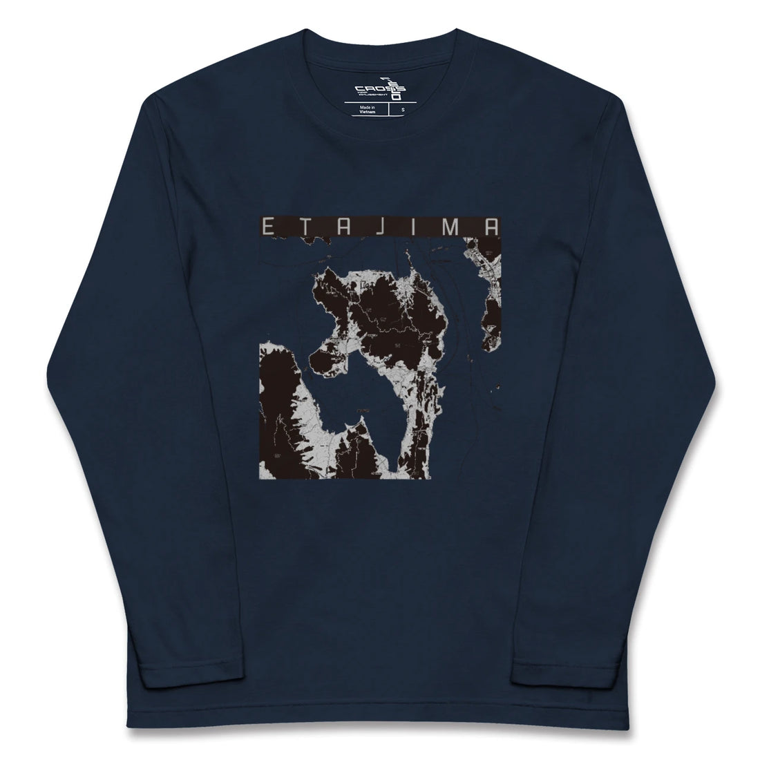 【江田島（広島県）】地図柄ロングスリーブTシャツ