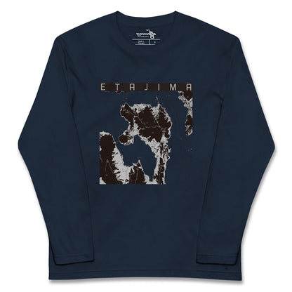 【江田島（広島県）】地図柄ロングスリーブTシャツ
