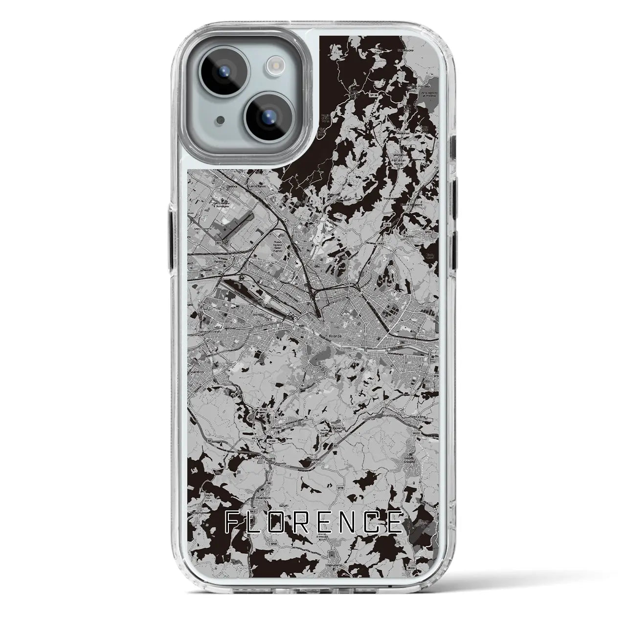 【フィレンツェ（イタリア）】地図柄iPhoneケース（MagSafeタイプ）