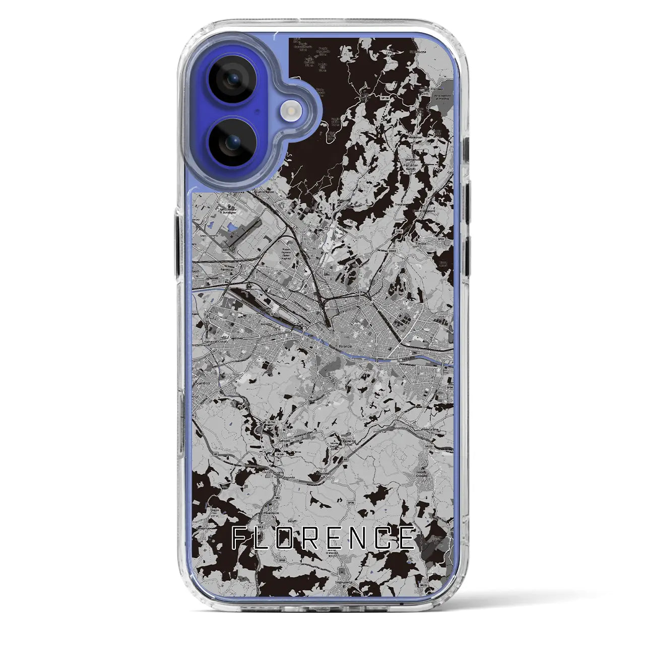 【フィレンツェ（イタリア）】地図柄iPhoneケース（MagSafeタイプ）