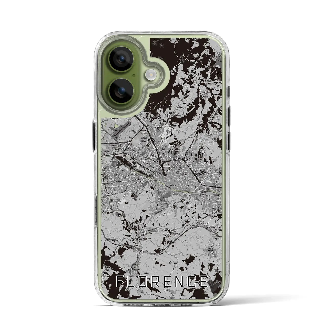 【フィレンツェ（イタリア）】地図柄iPhoneケース（MagSafeタイプ）