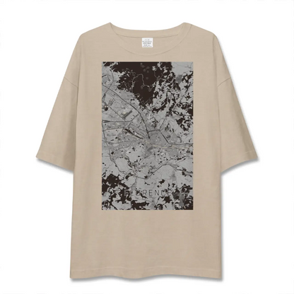 【フィレンツェ（イタリア）】地図柄ビッグシルエットTシャツ