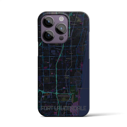 【フォートローダーデール（アメリカ）】地図柄iPhoneケース（バックカバータイプ）