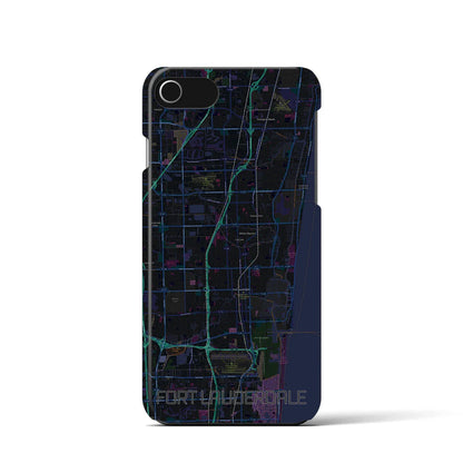 【フォートローダーデール（アメリカ）】地図柄iPhoneケース（バックカバータイプ）