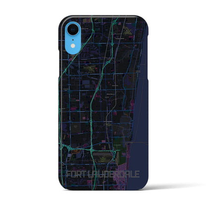 【フォートローダーデール（アメリカ）】地図柄iPhoneケース（バックカバータイプ）