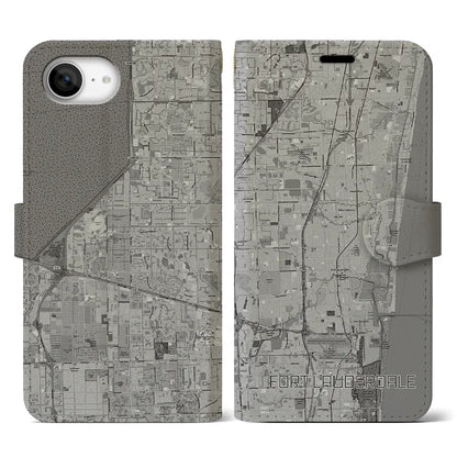 【フォートローダーデール（アメリカ）】地図柄iPhoneケース（手帳タイプ）