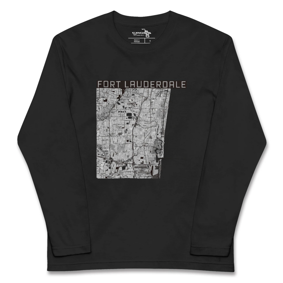 【フォートローダーデール(アメリカ)】地図柄ロングスリーブTシャツ