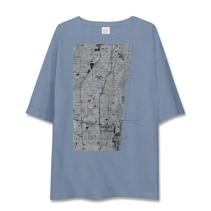 【フォートローダーデール（アメリカ）】地図柄ビッグシルエットTシャツ