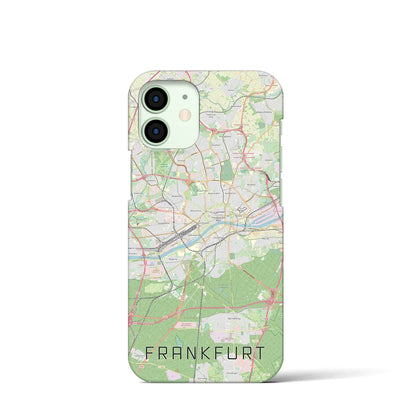 【フランクフルト（ドイツ）】地図柄iPhoneケース（バックカバータイプ）