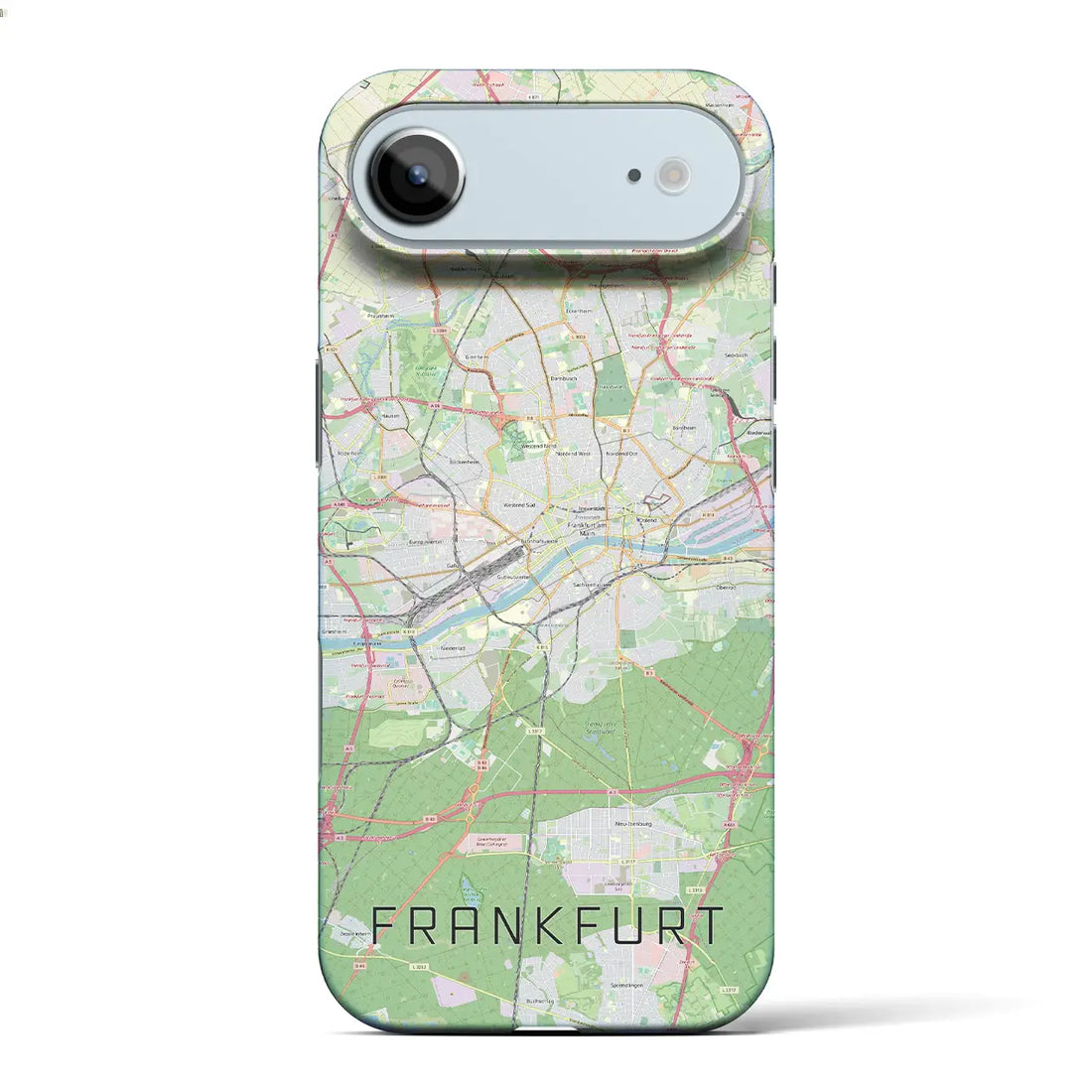 【フランクフルト（ドイツ）】地図柄iPhoneケース（バックカバータイプ）ナチュラル・iPhone 17 Pro Max 用