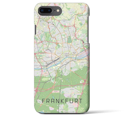 【フランクフルト（ドイツ）】地図柄iPhoneケース（バックカバータイプ）