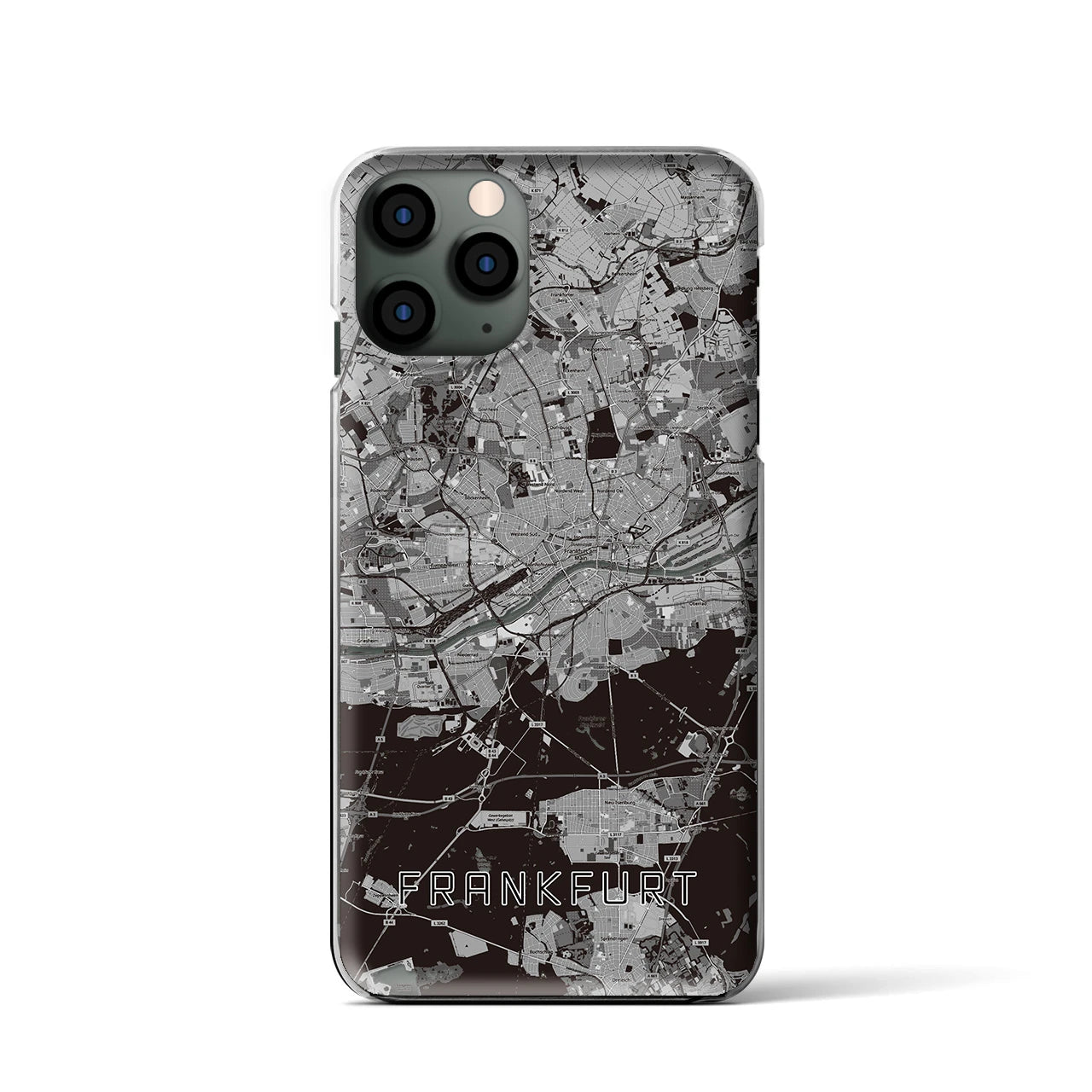 【フランクフルト（ドイツ）】地図柄iPhoneケース（クリアタイプ）