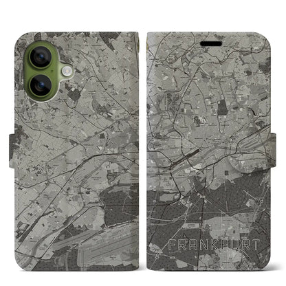 【フランクフルト（ドイツ）】地図柄iPhoneケース（手帳タイプ）