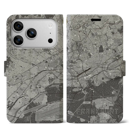 【フランクフルト（ドイツ）】地図柄iPhoneケース（手帳タイプ）