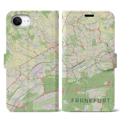 【フランクフルト（ドイツ）】地図柄iPhoneケース（手帳タイプ）