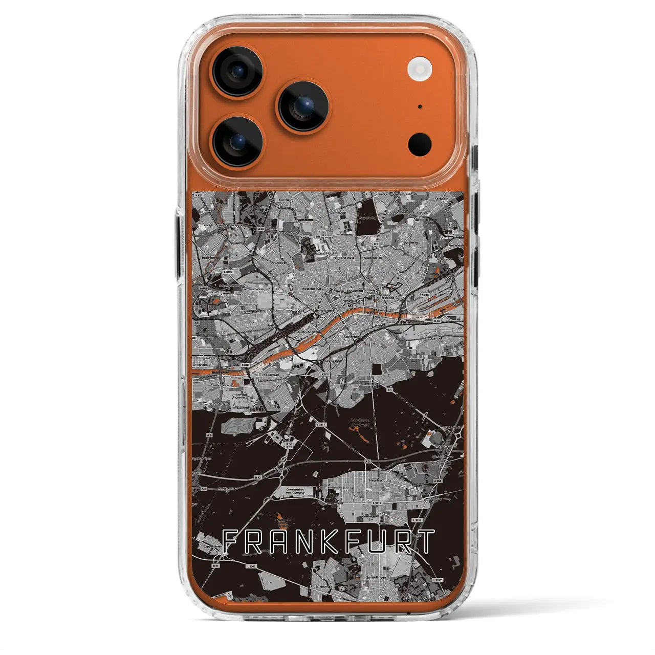 【フランクフルト（ドイツ）】地図柄iPhoneケース（MagSafeタイプ）