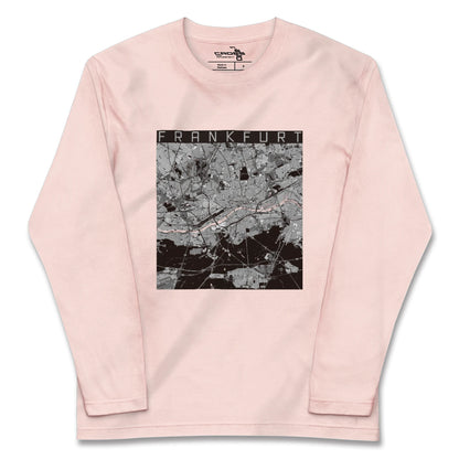 【フランクフルト（ドイツ）】地図柄ロングスリーブTシャツ