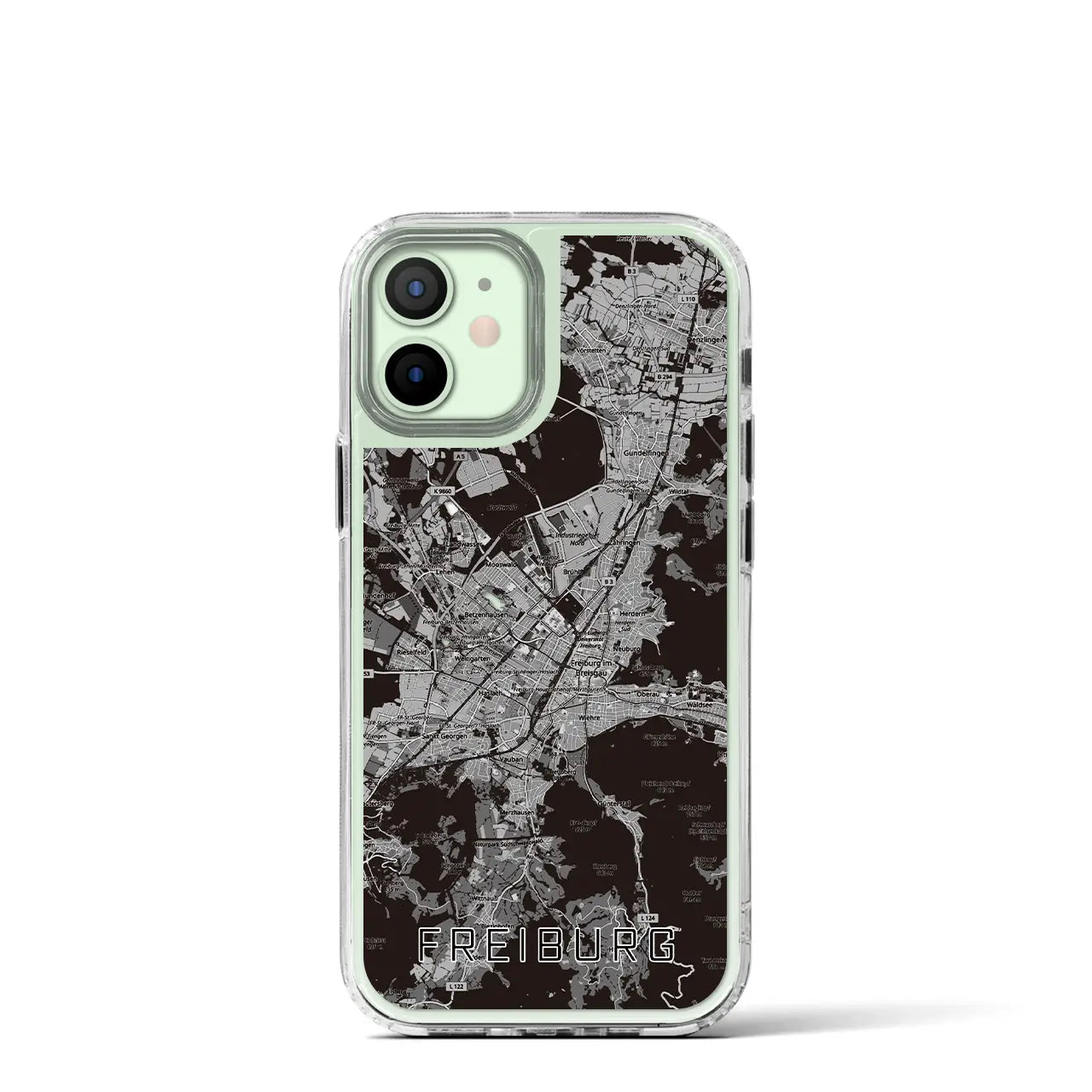 【フライブルク（ドイツ）】地図柄iPhoneケース（MagSafeタイプ）