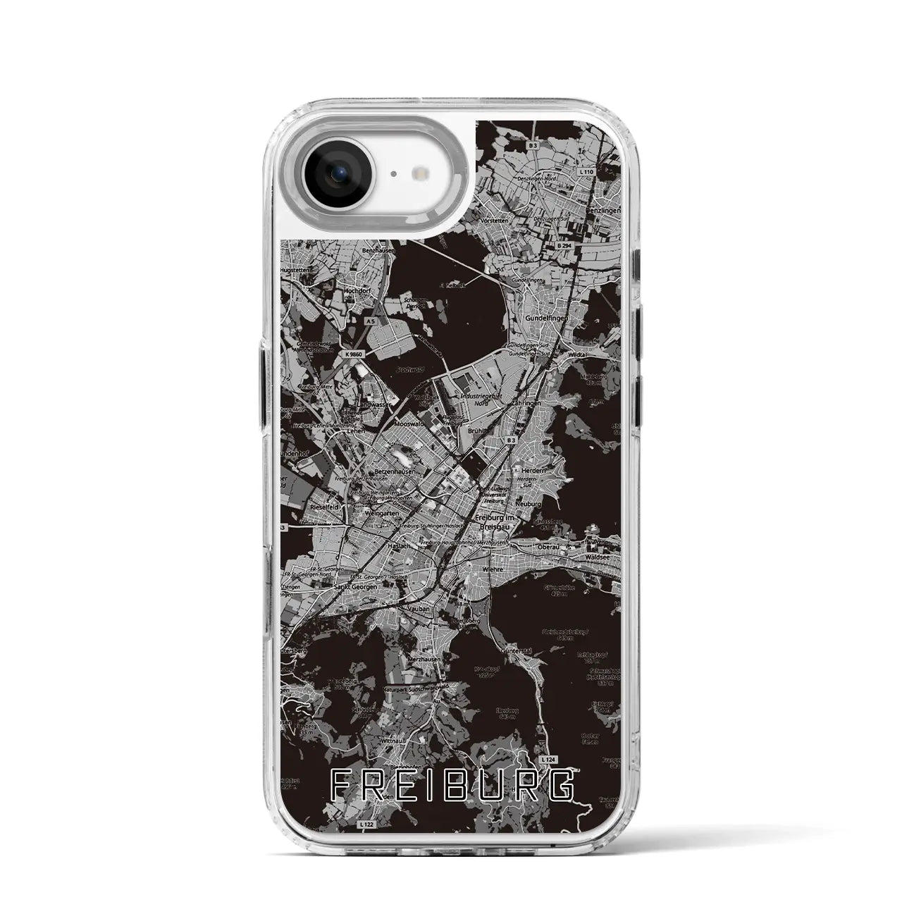 【フライブルク（ドイツ）】地図柄iPhoneケース（MagSafeタイプ）