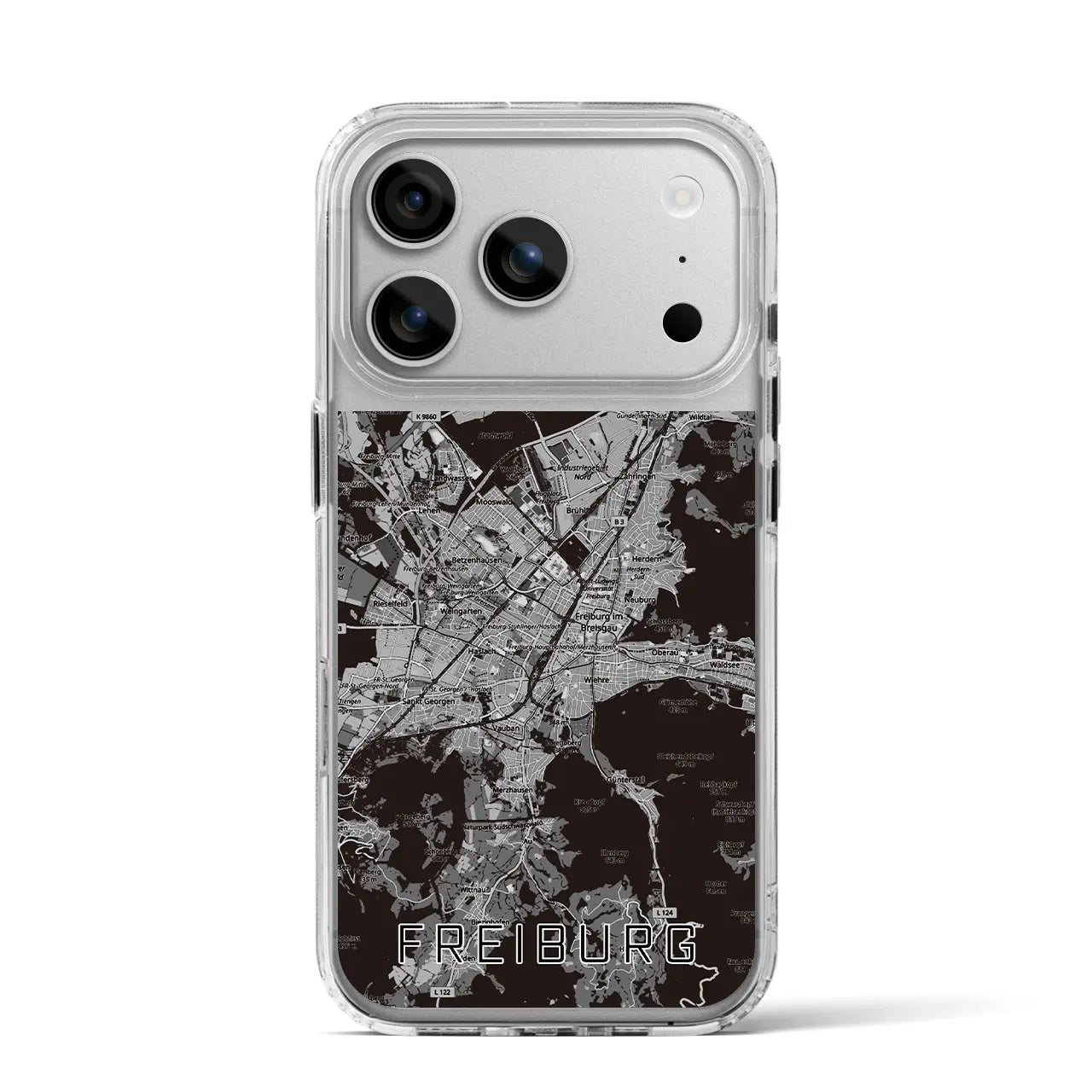 【フライブルク（ドイツ）】地図柄iPhoneケース（MagSafeタイプ）