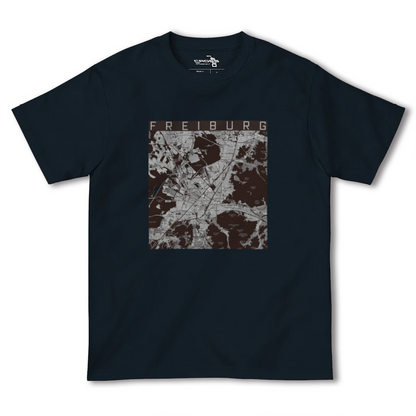 【フライブルク（ドイツ）】地図柄ヘビーウェイトTシャツ