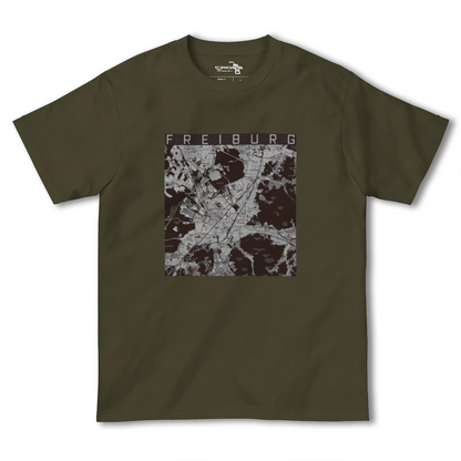 【フライブルク（ドイツ）】地図柄ヘビーウェイトTシャツ