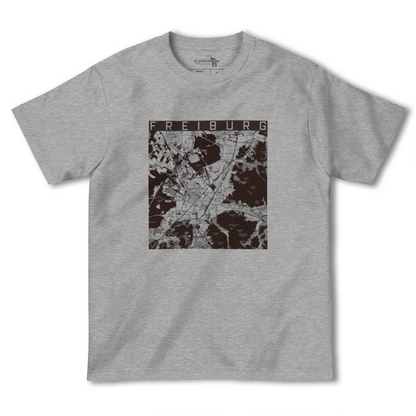 【フライブルク（ドイツ）】地図柄ヘビーウェイトTシャツ