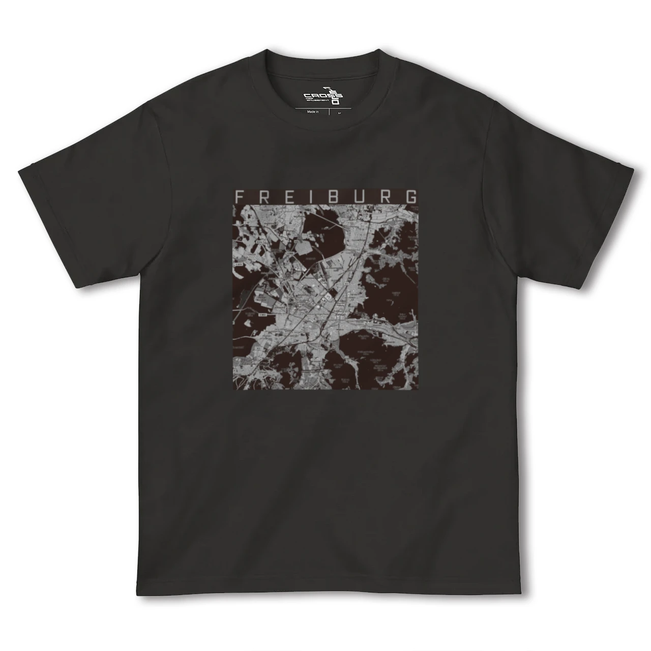 【フライブルク（ドイツ）】地図柄ヘビーウェイトTシャツ