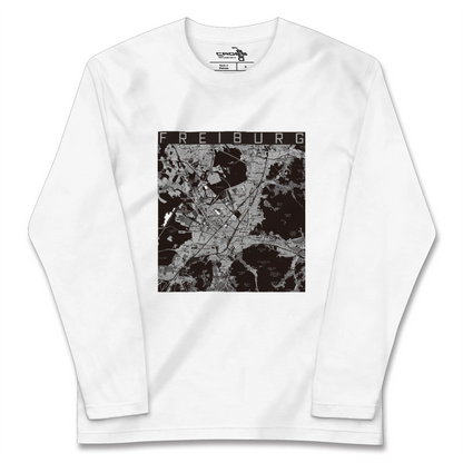 【フライブルク（ドイツ）】地図柄ロングスリーブTシャツ