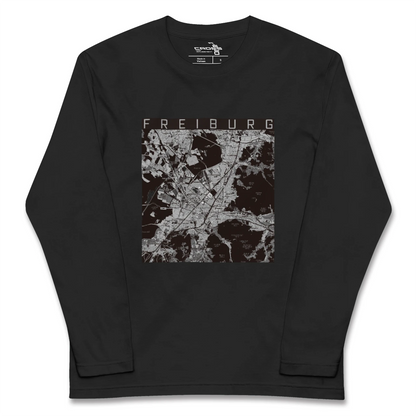 【フライブルク（ドイツ）】地図柄ロングスリーブTシャツ