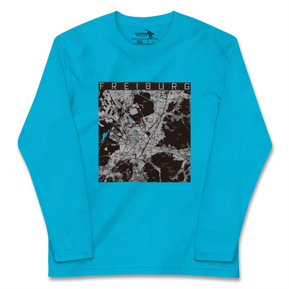 【フライブルク（ドイツ）】地図柄ロングスリーブTシャツ