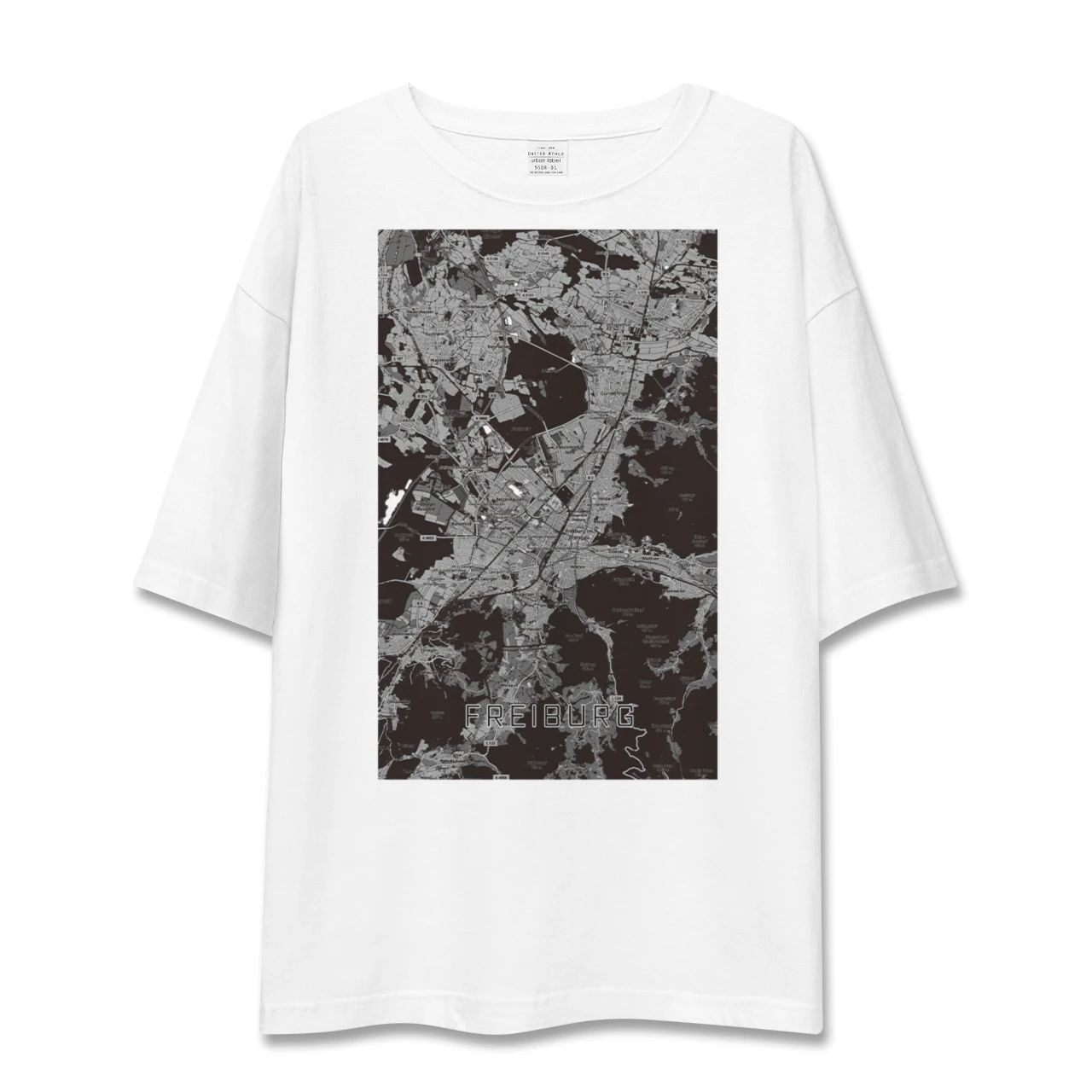【フライブルク（ドイツ）】地図柄ビッグシルエットTシャツ