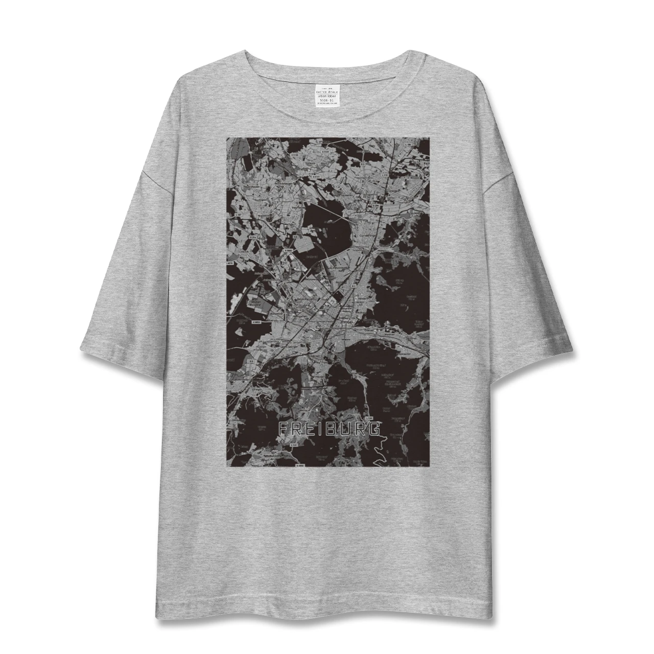 【フライブルク（ドイツ）】地図柄ビッグシルエットTシャツ