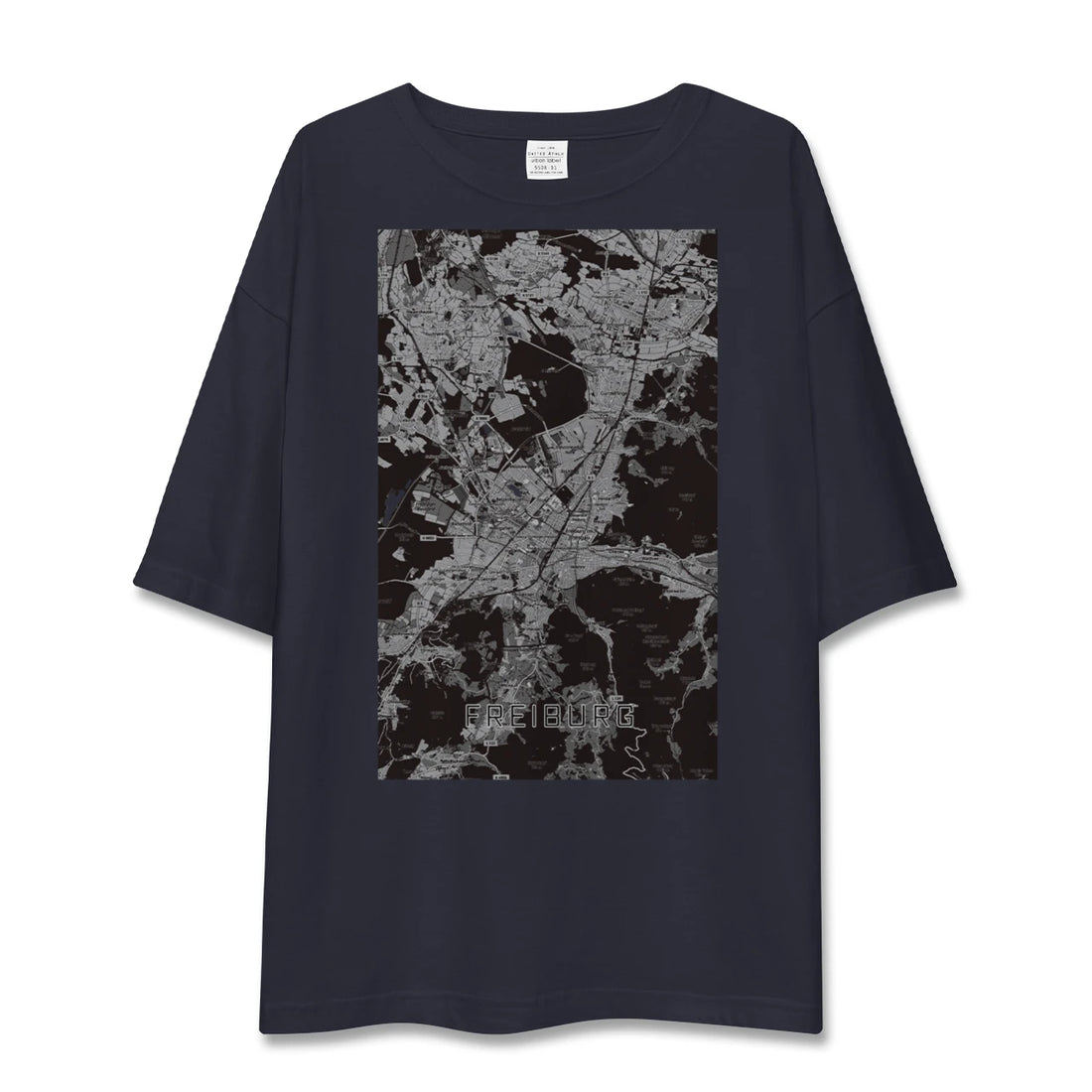 【フライブルク（ドイツ）】地図柄ビッグシルエットTシャツ