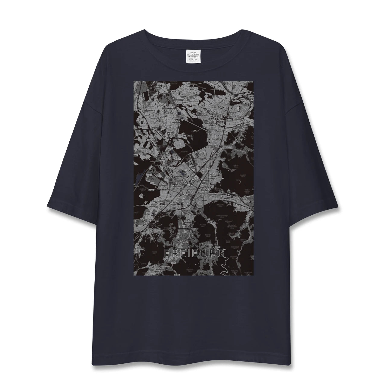 【フライブルク（ドイツ）】地図柄ビッグシルエットTシャツ
