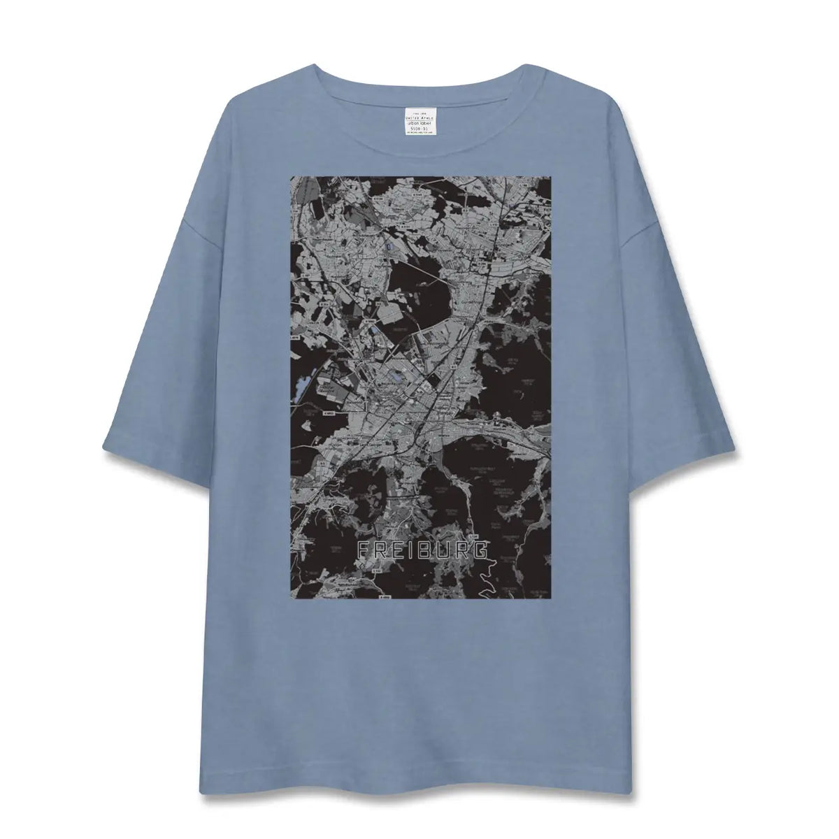 【フライブルク（ドイツ）】地図柄ビッグシルエットTシャツ