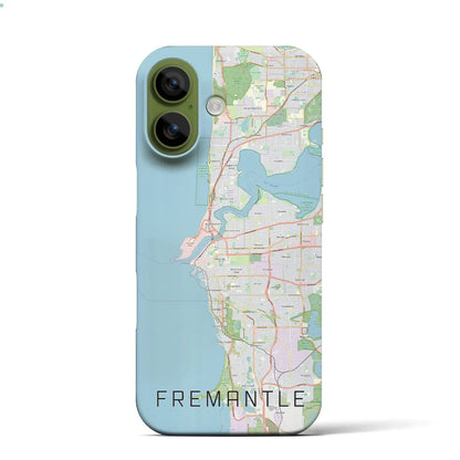 【フリーマントル（オーストラリア）】地図柄iPhoneケース（バックカバータイプ）