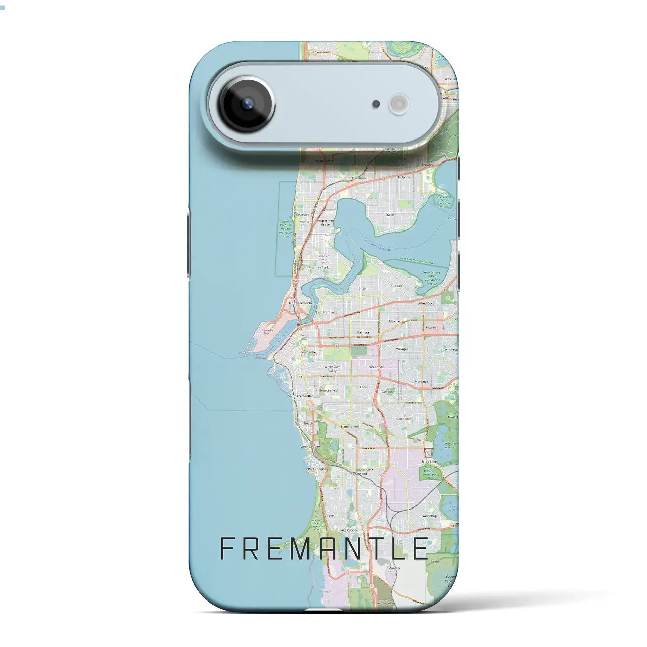 【フリーマントル（オーストラリア）】地図柄iPhoneケース（バックカバータイプ）