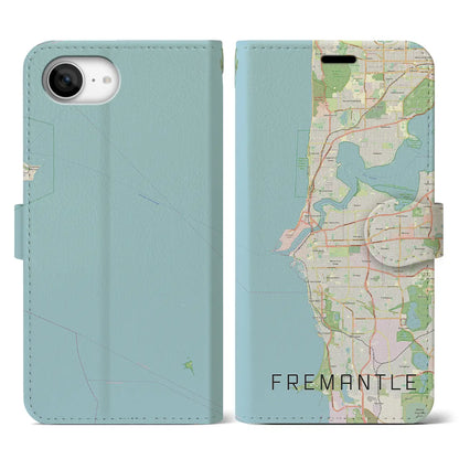 【フリーマントル（オーストラリア）】地図柄iPhoneケース（手帳タイプ）
